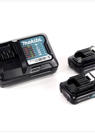 Makita CLX 201 X DF331D Akku Bohrschrauber + TD110D Akku Schlagschrauber + 2 x BL 1015 - 1,5 Ah Akkus + DC10WC Ladegerät im Alukoffer - Toolbrothers