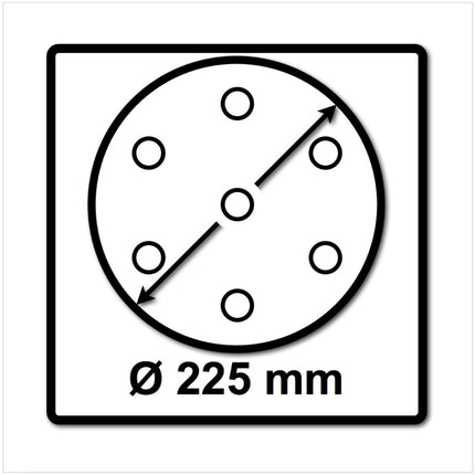 Festool STF D225/8 Granat Schleifscheiben 225 mm PLANEX P120 GR / 25 Stück ( 499638 ) - Toolbrothers
