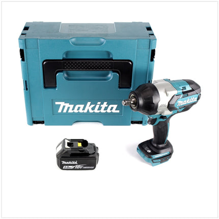 Makita DTW 1002 T1J Akku Schlagschrauber 1/2“ 18V 1000Nm Brushless + 1x Akku 5,0Ah + Makpac - ohne Ladegerät - Toolbrothers