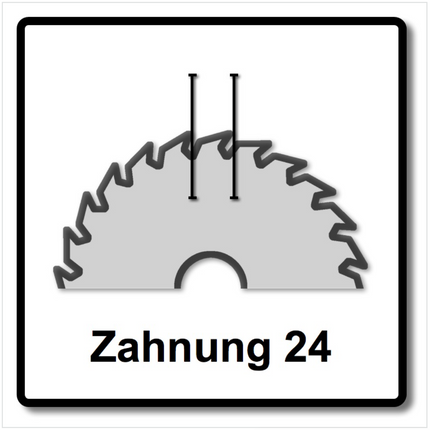 Makita Sägeblatt HW D-03333 165 x 20 x 2 mm 165 mm 24 Z - Toolbrothers