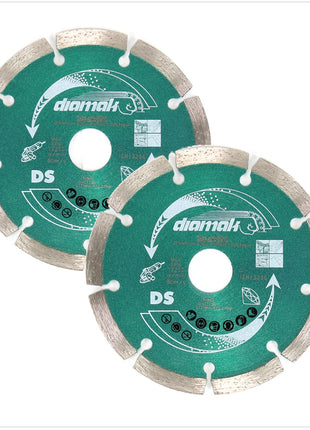 Makita GA 5040 RKDJ 125 mm Winkelschleifer 1100 Watt im Makpac mit 2x Diamantscheiben - Toolbrothers