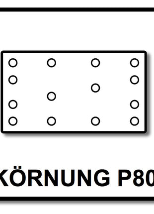 Festool Granat STF 80x133 P80 Net/50 Abrasif maillé - 50 pcs. (203285)