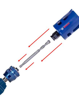 Bosch EXPERT Tough Material hole saw 80 x 60 mm ( 2608900437 ) Carbide Technology