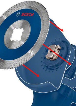 Bosch EXPERT Diamond Metal Wheel X-LOCK Trennscheibe 115 x 22,23 mm 1 Stk. ( 2608900532 ) Diamond Technology - Toolbrothers