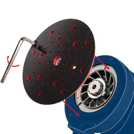 Bosch Expert Placa de soporte multiagujero dura 150 mm (2608900011) para lijadoras excéntricas