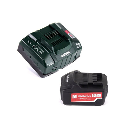 Metabo AS 18 L PC Akku Sauger 18V 7,5L ( 602021850 ) + 1x Akku 5,2Ah + Ladegerät